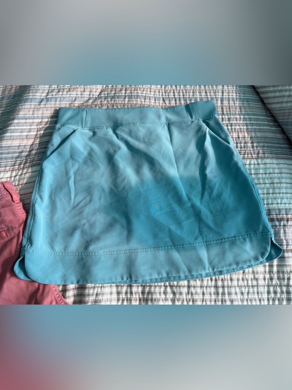 Aqua Blue Athletic Skirt